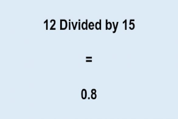 12 divided by 15