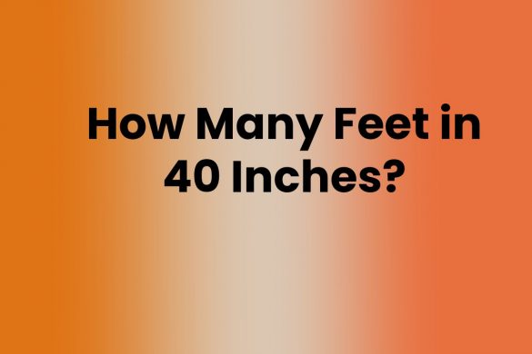 How Many Feet in 40 Inches?