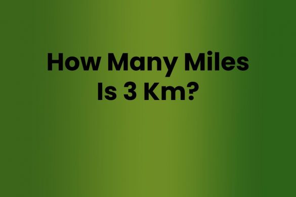 How Many Miles Is 3 Km?