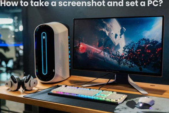 How to take a screenshot and set a PC?