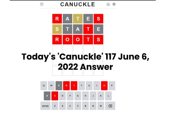 Today's 'Canuckle' 117 June 6, 2022 Answer